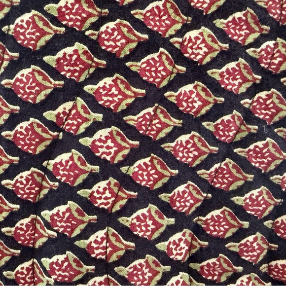 Vintage Adini Indian Block Print Quilted Jacket - Picture 7 of 15